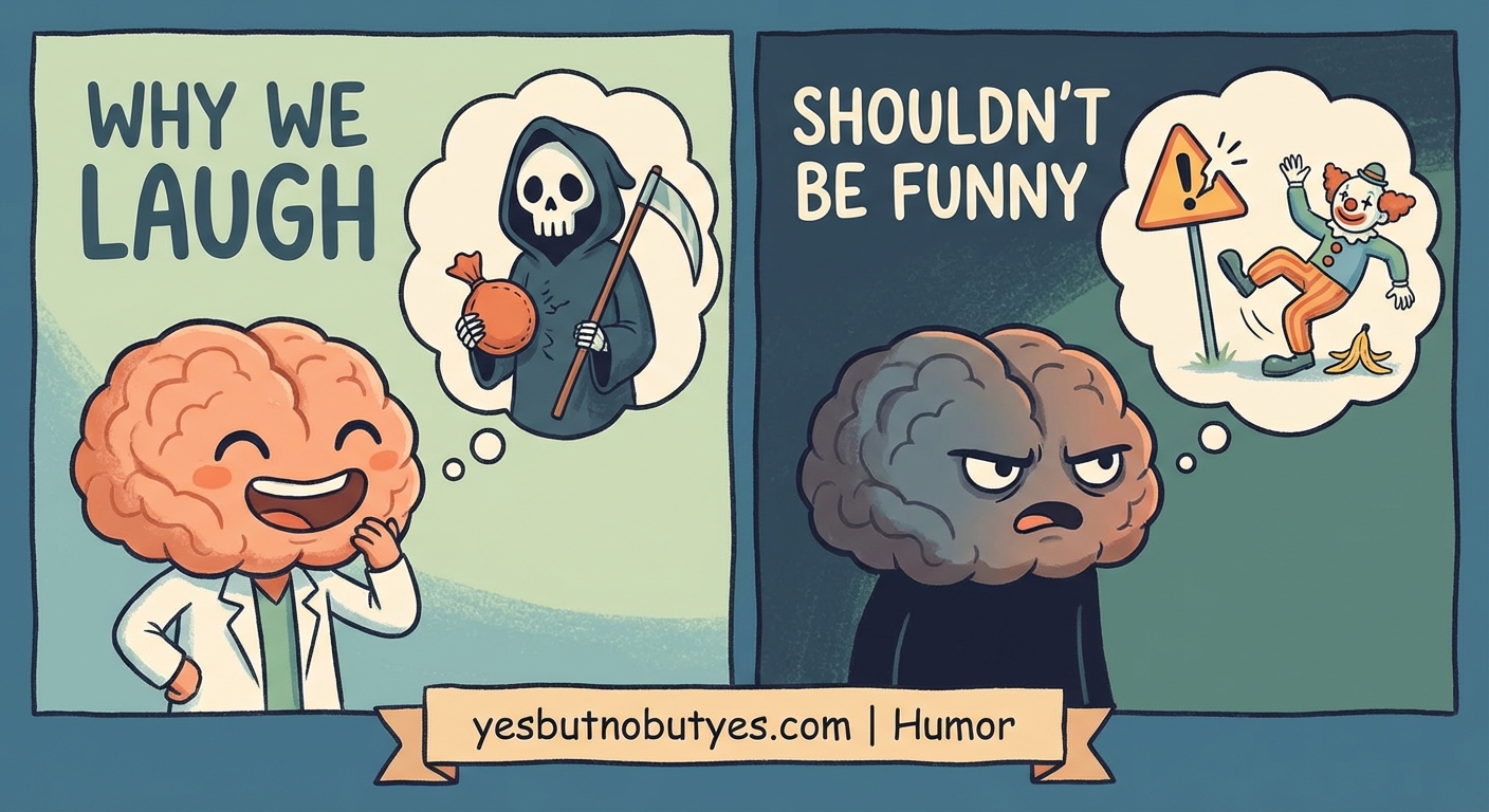 Why Do We Laugh at Things That Shouldn't Be Funny? The Science Behind Dark Humor - Illustration 1