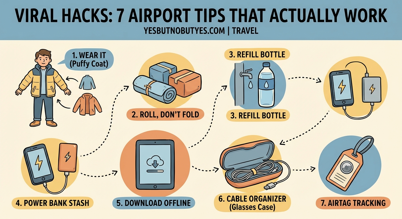 7 Airport Hacks That Went Viral for Actually Working — 1